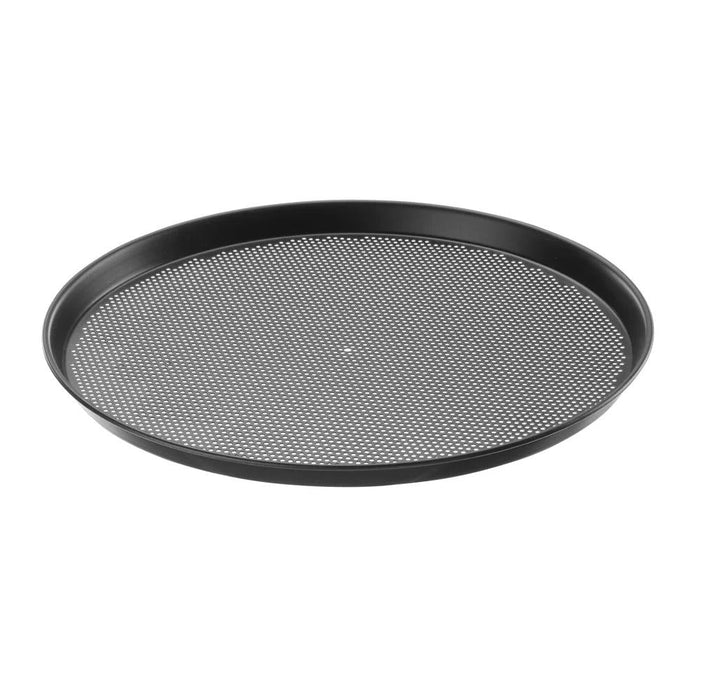 HENDI - Pizzablech perforiert - ⌀411x23 mm, Kohlenstoffstahl, Hitzebeständig - HENDI - GastroDeals