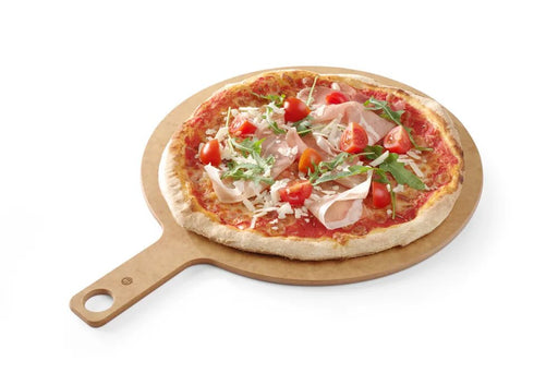 HENDI - Pizzabrett mit Griff - Holzfaser, ø356x6 mm, Spülmaschinengeeignet - HENDI - GastroDeals