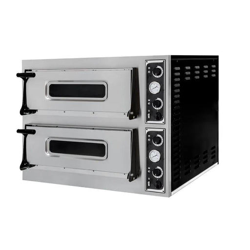 HENDI - Pizzaofen Basic 44 - 2 Kammern, 400V/9400W, 975x930x742 mm - HENDI - GastroDeals