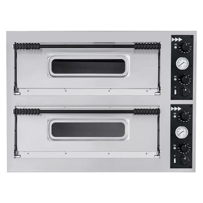 HENDI - Pizzaofen BASIC XXL 66 - 2 Kammern, 400V/18000W, 1365x968x745 mm - HENDI - GastroDeals