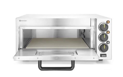 HENDI - Pizzaofen kompakt - Edelstahl, 230V/2000W, Silber, 580x560x275 mm - HENDI - GastroDeals