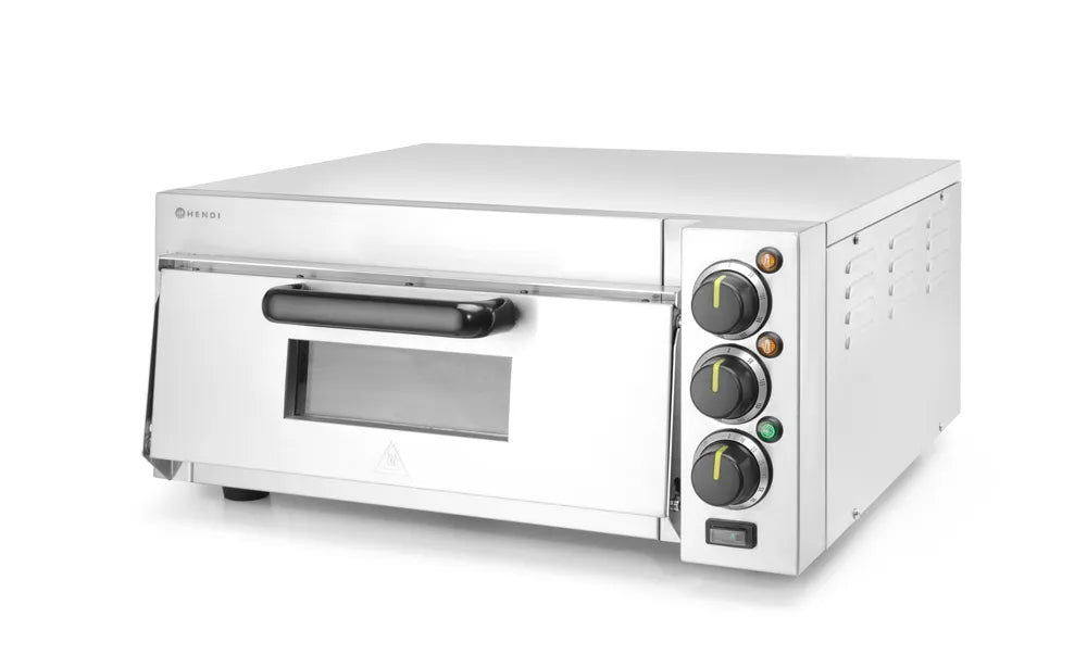HENDI - Pizzaofen kompakt - Edelstahl, 230V/2000W, Silber, 580x560x275 mm - HENDI - GastroDeals
