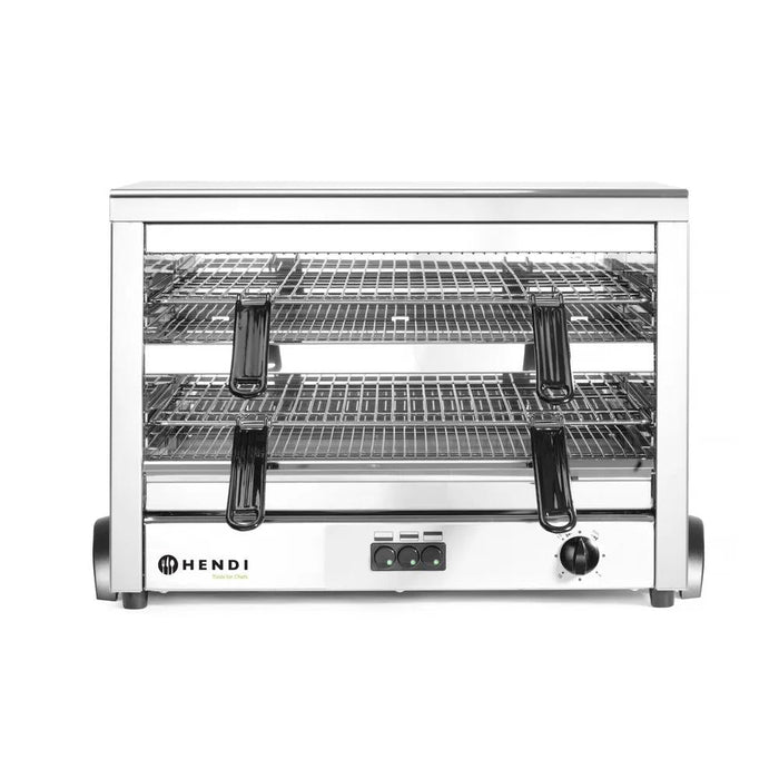 HENDI - Quarz - Salamander MAXI GN 1/1 - 400V/4500W, 682x528x455 mm, Edelstahl - HENDI - GastroDeals