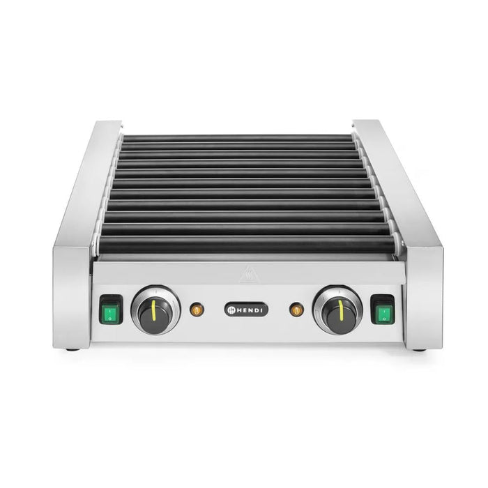 HENDI - Rollengrill - 2 Zonen, 11 Rollen, 230V/1180W, 530x525x180 mm - HENDI - GastroDeals