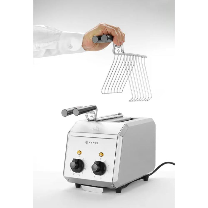 HENDI - Sandwichtoaster - Edelstahl, 230V/1200W, 215x300x270 mm - HENDI - GastroDeals