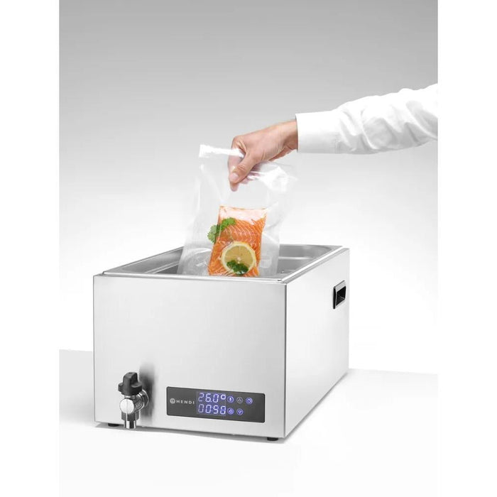 HENDI - Sous - Vide - Gerät GN 1/1 - 20L, 230V/600W, mit Tragegriffen und Ablasshahn - HENDI - GastroDeals