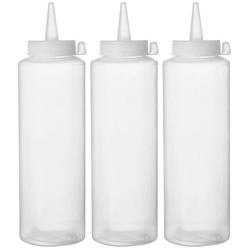 HENDI - Spenderflaschen 3er Set - 0,2L, Transparent, ø50x185 mm, Geschirrspülergeeignet - HENDI - GastroDeals