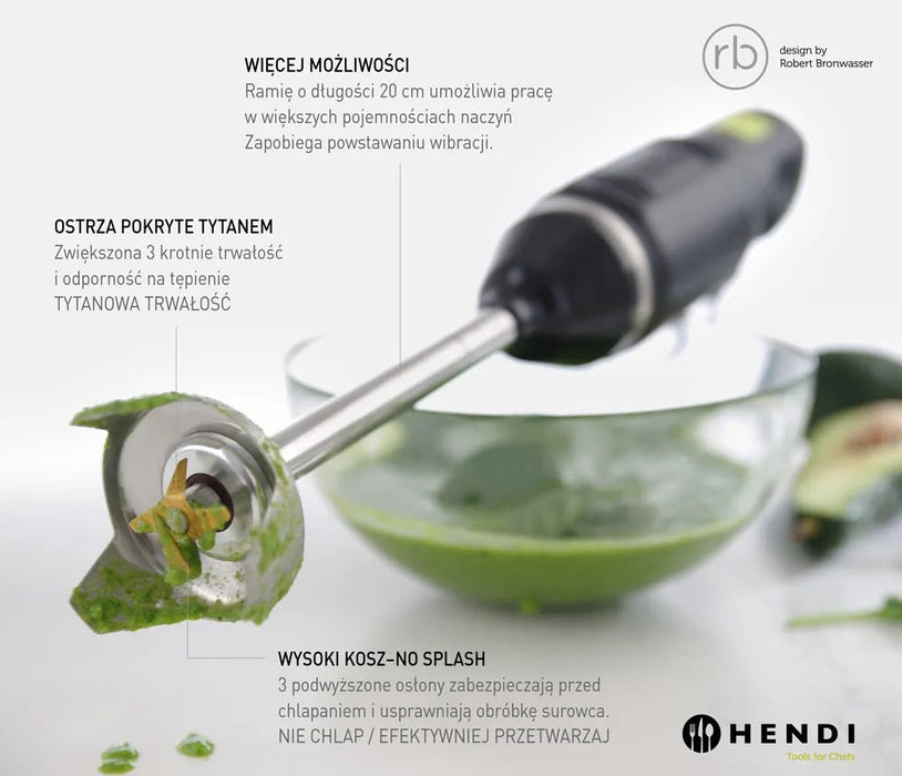 Hendi - Stabmixer - 250W, 6 Geschwindigkeiten, ø71x450 mm - Hendi - GastroDeals