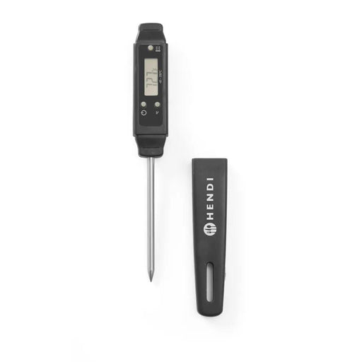 HENDI - Taschenthermometer mit Sonde - Edelstahlsonde, - 40ºC bis +200ºC, Haltefunktion - HENDI - GastroDeals