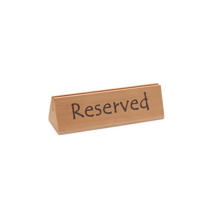 HENDI - Tischschild "Reserviert" - 152x44x44 mm, Edelstahl - HENDI - GastroDeals