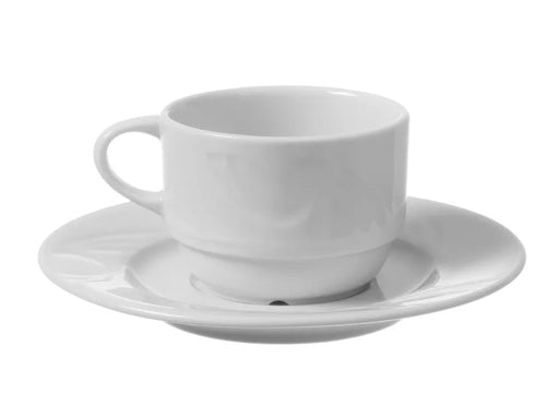 HENDI - Untertasse für Espresso - Tasse - Ø125 mm, Weiß, Hotelporzellan - HENDI - GastroDeals