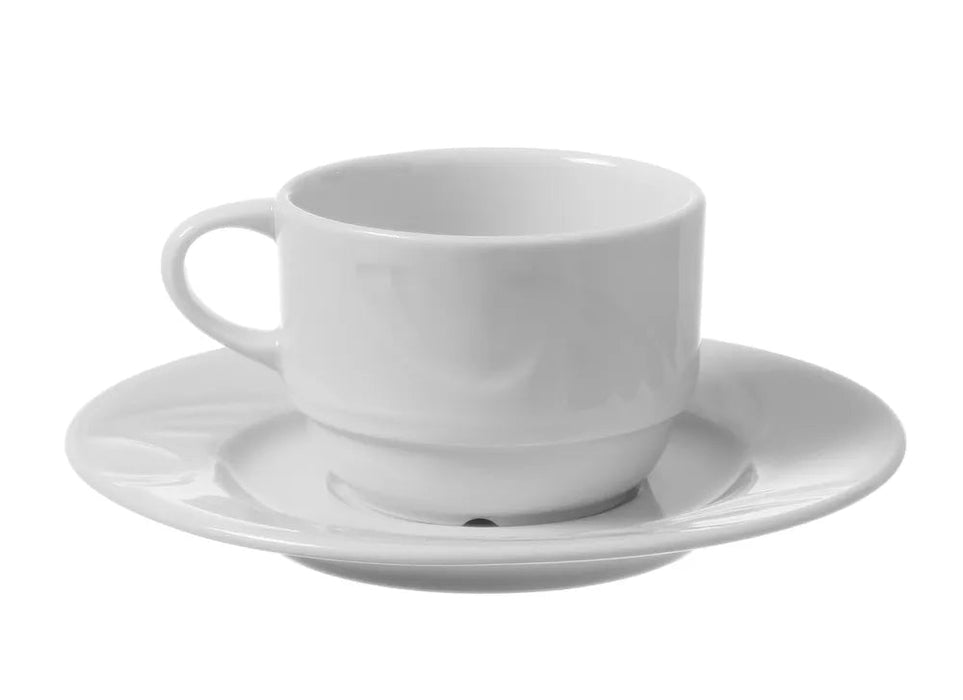 HENDI - Untertasse für Espresso - Tasse - Ø125 mm, Weiß, Hotelporzellan - HENDI - GastroDeals