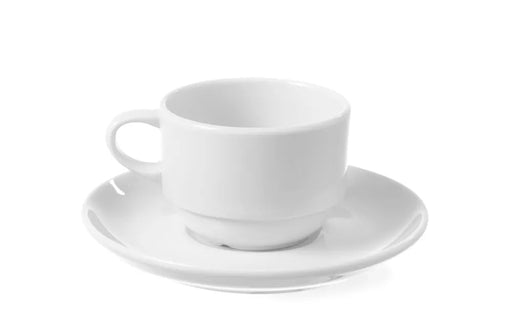 HENDI - Untertasse für Espresso - Tasse - Porzellan, ø83 mm, Weiß, Geschirrspüler - und Mikrowellengeeignet - HENDI - GastroDeals