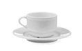HENDI - Untertasse für Espresso - Tasse - Weißes Hotelporzellan, ø125 mm, Geschirrspülergeeignet - HENDI - GastroDeals