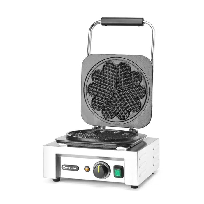 HENDI - Waffeleisen 'Herz' - 230V/2200W, 330x543x550 mm, Emailliertes Gusseisen - HENDI - GastroDeals