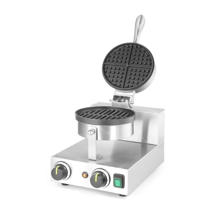 HENDI - Waffeleisen rund - 230V/1000W, Antihaftbeschichtet, 250x491x285 mm - HENDI - GastroDeals