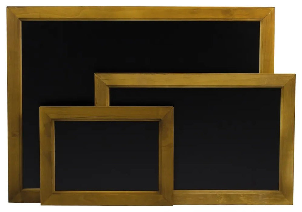 HENDI - Wandkreidetafel - Schwarz, Holzrahmen, 300x400 mm - HENDI - GastroDeals