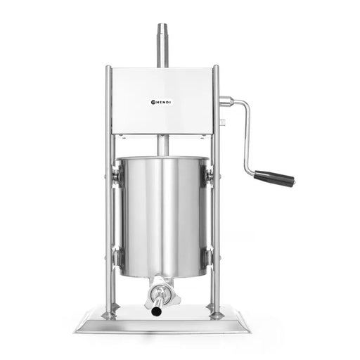 HENDI - Wurstfüllmaschine Profi Line - 10L, 2 Geschwindigkeiten, Edelstahl, 4 Trichter - HENDI - GastroDeals