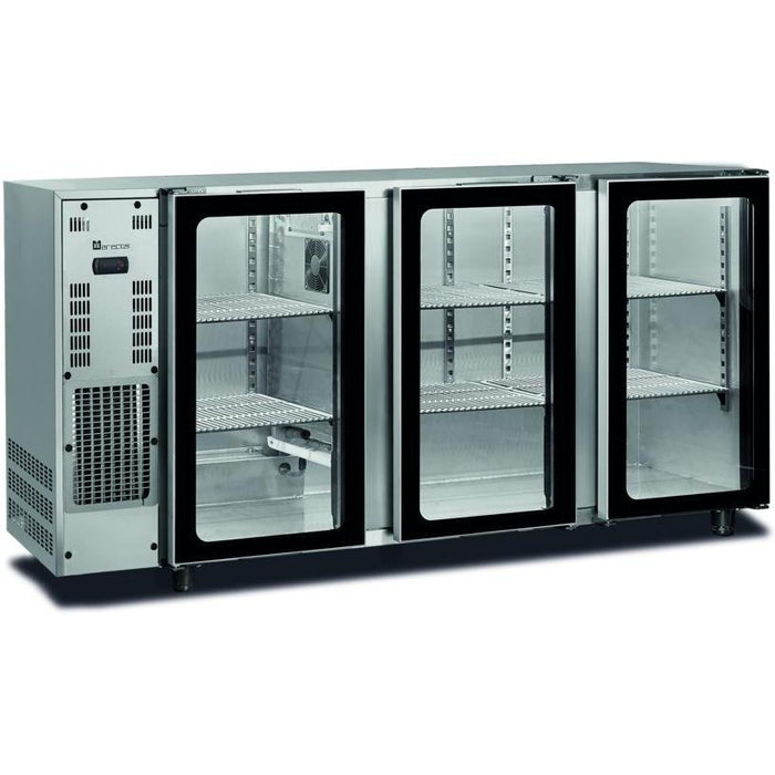 Marecos - Getränke - Kühltisch FBG340/177 APV - 3 Glastüren, Edelstahl, 177,5 cm - Marecos - GastroDeals