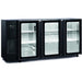 Marecos - Getränke - Kühltisch FBG351/206 PV - 3 Glastüren, Schwarz, 206,5 cm, 586 Liter - Marecos - GastroDeals