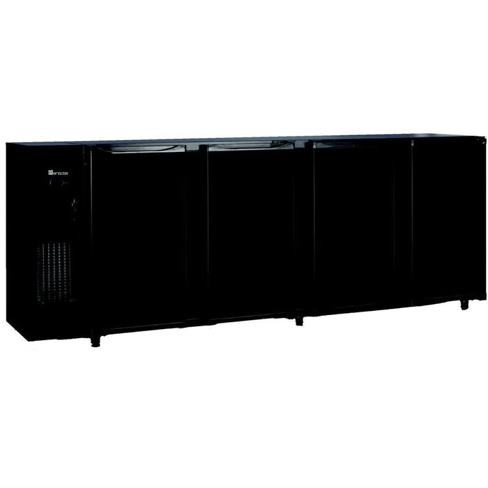 Marecos - Getränke - Kühltisch FBG451/267 PO - 267,5 cm, 4 Türen, Schwarz, LED - Beleuchtung - Marecos - GastroDeals
