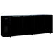 Marecos - Getränke - Kühltisch FBG451/267 PO - 267,5 cm, 4 Türen, Schwarz, LED - Beleuchtung - Marecos - GastroDeals