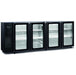 Marecos - Getränke - Kühltisch Modell FBG440/229 PV - 4 Glastüren, Schwarz, 229,5 cm - Marecos - GastroDeals