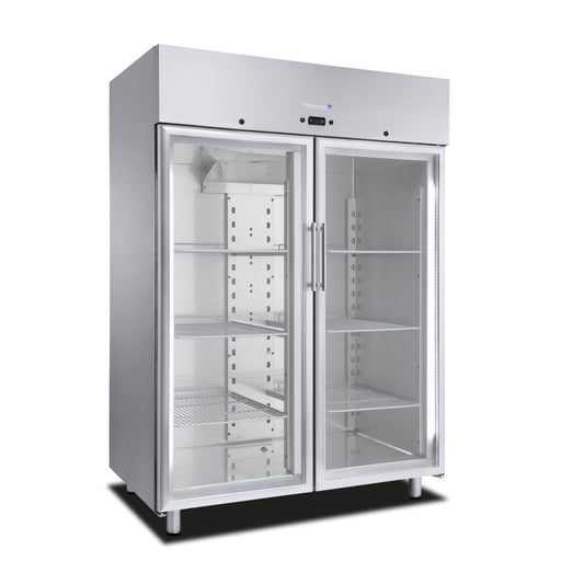 Marecos - Kühlschrank 2/1 GN 1235 Liter - Glastüren, Softline Steuerung, Edelstahl - Marecos - GastroDeals