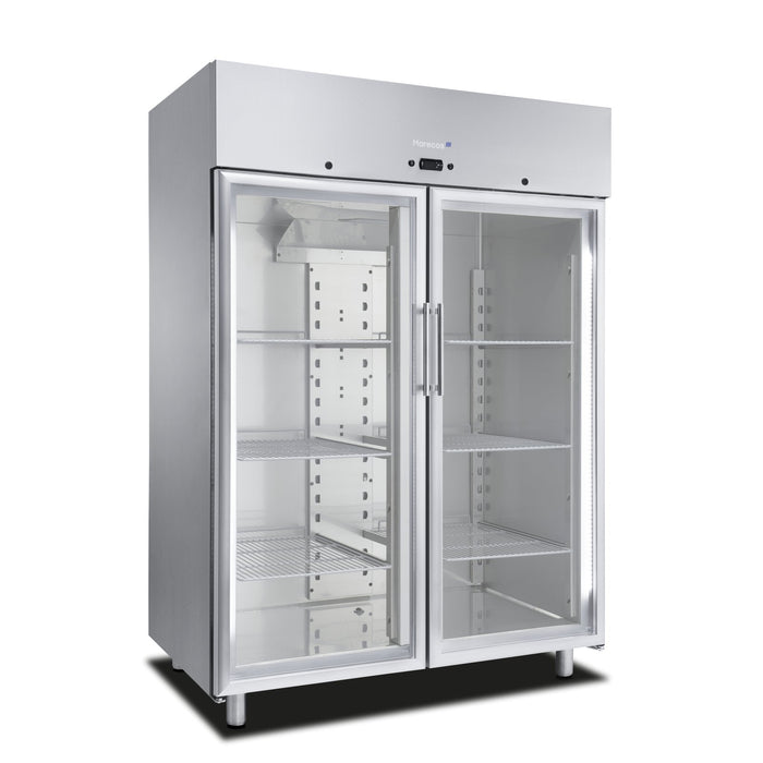 Marecos - Kühlschrank 2/1 GN 1235 Liter - Glastüren, Softline Steuerung, Edelstahl - Marecos - GastroDeals