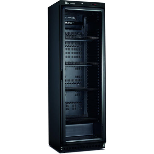Marecos - Kühlschrank ARV 430 SC A PV Black - 386 Liter, Glastür, Umluftkühlung, Schwarz, LED - Marecos - GastroDeals