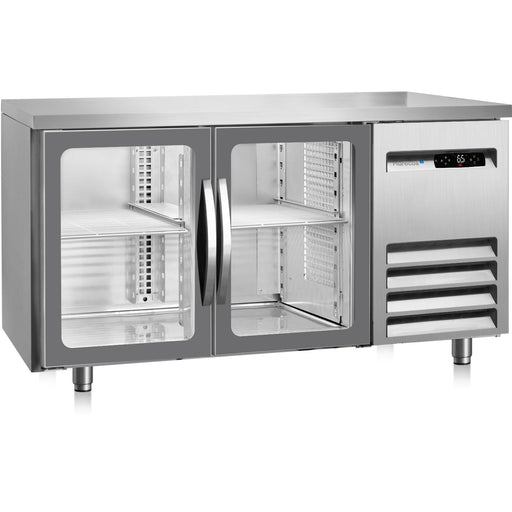 Marecos - Kühltisch 70 cm tief 150 cm, 2 Glastüren, 291 Liter Excel Steuerung BRG 15 PV - GastroDeals