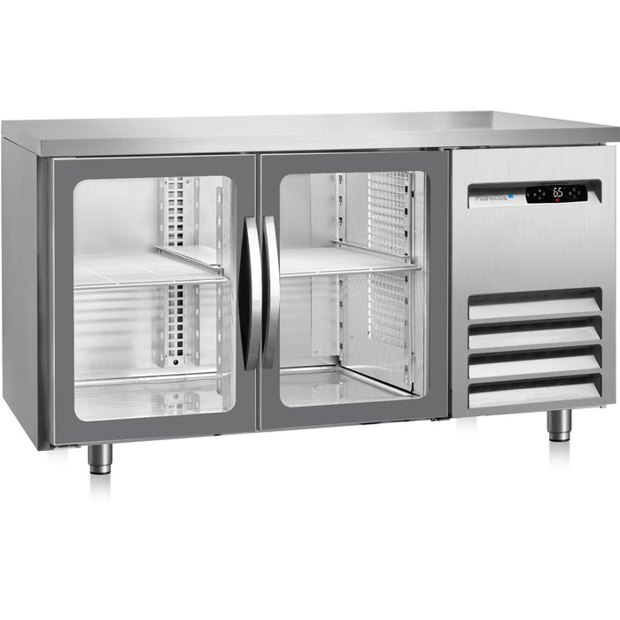 Marecos - Kühltisch BRS 15 PV - 60 cm tief, 2 Glastüren, 238 Liter, Excel Steuerung - Marecos - GastroDeals