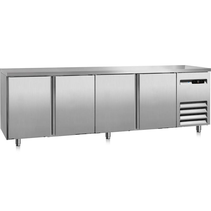 Marecos - Kühltisch Excel BRS 25 PO - 4 Türen, 495 Liter, 2500x600 mm, Edelstahl, - 2 bis +8 °C - Marecos - GastroDeals