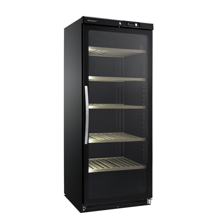 Marecos - Weinkühlschrank CV 600 PV Service Line - Glastür, 1 Temperatur, 75 cm, 219 Flaschen - Marecos, Schwarz - GastroDeals