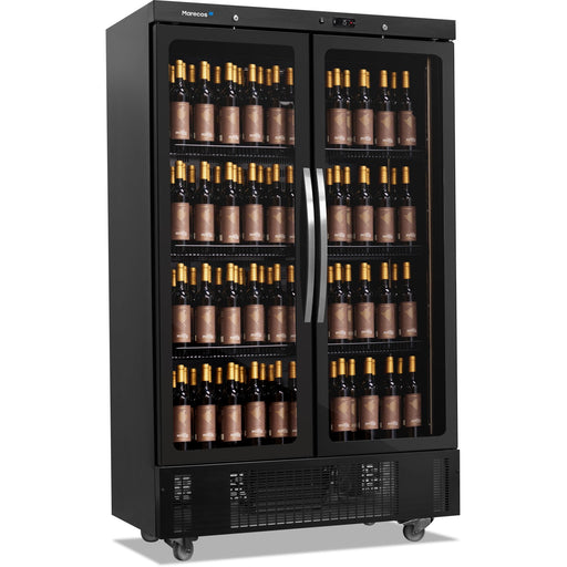Marecos - Weinkühlschrank CV 800 CS PV - Glastüren, 1 Temperatur, 118 cm, 260 Flaschen, Schwarz - Marecos - GastroDeals
