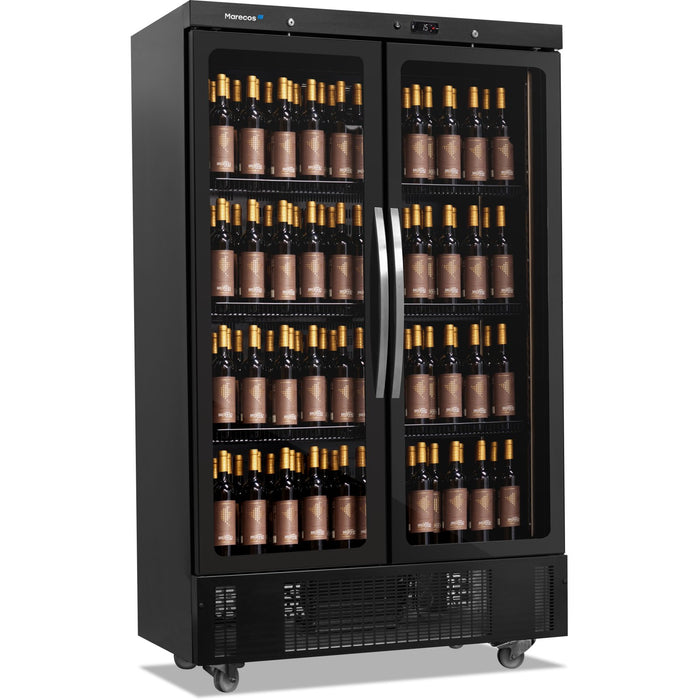 Marecos - Weinkühlschrank CV 800 CS PV - Glastüren, 1 Temperatur, 118 cm, 260 Flaschen, Schwarz - Marecos - GastroDeals