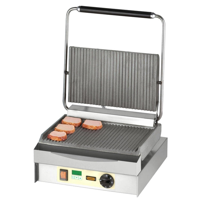 Neumärker - Chopper - Grill - Oben und unten geriffelt, mit Digitaltimer, 390x400x230/590 mm - Neumärker - GastroDeals