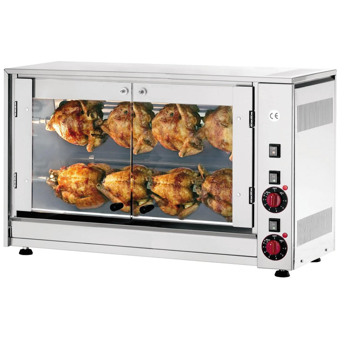 Neumärker - Elektro - Hähnchengrill 8N - Edelstahlgehäuse, 8 Spieße, 880x430x530 mm - Neumärker - GastroDeals