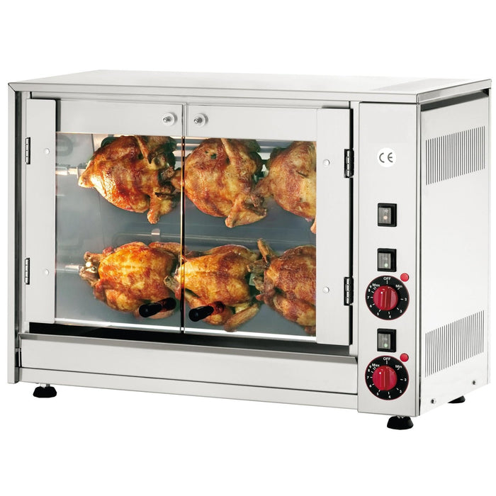 Neumärker - Elektro - Hähnchengrill E - 6P - Edelstahl, 2 Spieße, Wandmontage - Neumärker - GastroDeals