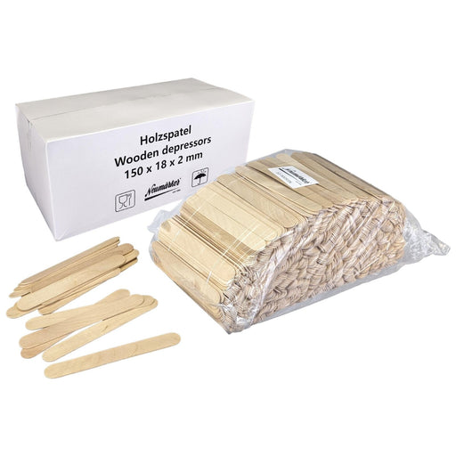 Neumärker - Holzstiele für Waffel am Stiel - 150x18x2 mm, 1000 Stück, Lebensmittelecht - Neumärker - GastroDeals