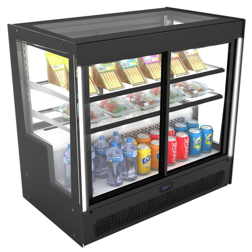 Neumärker - Kühlvitrine Compak - Temperaturgesteuert, LED - Beleuchtung, 1015x620x950 mm - Neumärker - GastroDeals