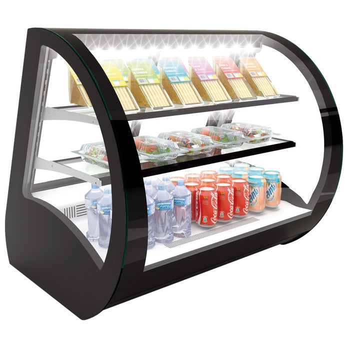 Neumärker - Kühlvitrine Vela - Gehärtetes Glas, 800x700x740 mm, 275 W - Neumärker - GastroDeals