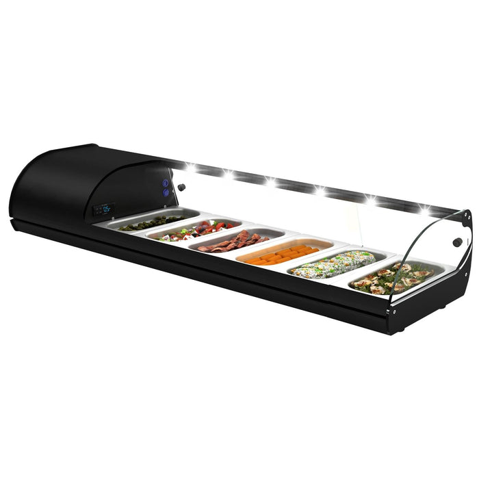 Neumärker - Royal Cooling Tapas 6 - Kompressor links, 6x GN 1/3 x 40 mm, LED - Beleuchtung - Neumärker - GastroDeals