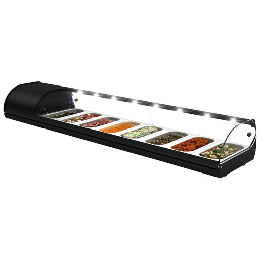 Neumärker - Royal Cooling Tapas 8 Kompressor - 8x GN 1/3 x 40 mm, LED - Beleuchtung, Glasscheiben - Neumärker - GastroDeals