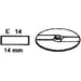 Neumärker - Schneidscheibe E 14 für Multi - Gemüse - Schneider - 14 mm, Robust, Leicht zu Reinigen - Neumärker - GastroDeals
