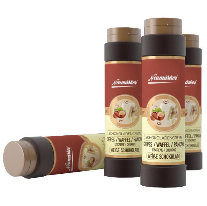Neumärker - Topping - Soße Weiße Schokolade - Geschmeidig, 1 Liter, Portionierflasche - Neumärker - GastroDeals