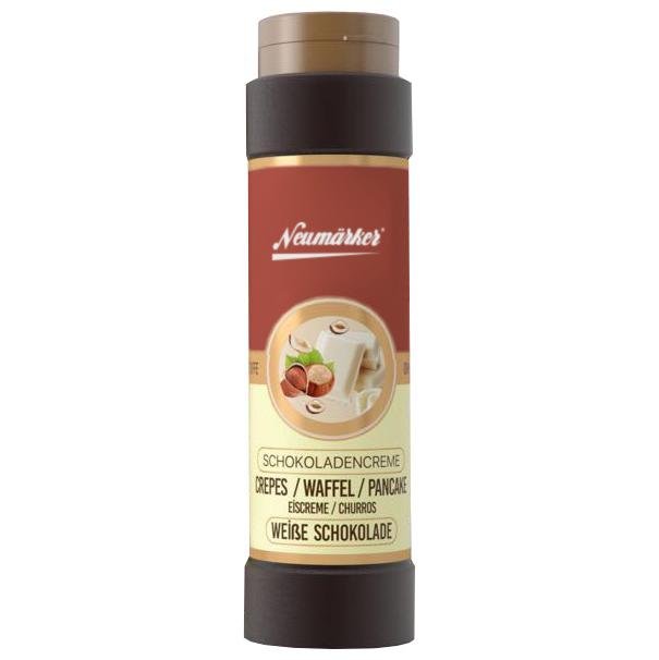 Neumärker - Topping - Soße Weiße Schokolade - Geschmeidig, 1 Liter, Portionierflasche - Neumärker - GastroDeals