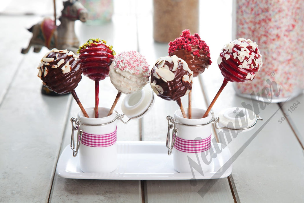 Neumärker - Twist Pop Backplattensatz für SWiNG - Backsystem - Antihaft, 6 Cake Pops, Ø 50 mm - Neumärker - GastroDeals