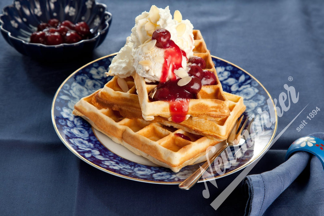 Neumärker - Waffeleisen Brüsseler II - mit Digitaltimern, Edelstahl, 4 Waffeln - Neumärker - GastroDeals