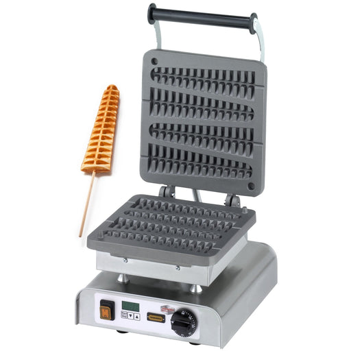 Neumärker - Waffeleisen Lolly am Stiel - Digitaltimer, Grauguss - Backplatten, 310x340x250 mm - Neumärker - GastroDeals